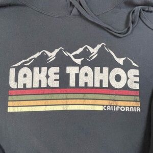 Lake Tahoe Graphic Grey Hoodie Men’s Large